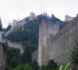 View of Marostica's walls